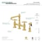 Kingston Brass KS7272AXBS English Country 8" Bridge Kitchen Faucet W/ Sprayer, Brass KS7272AXBS - alternate 2